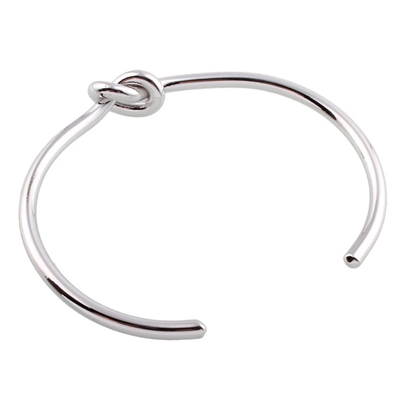 Love Knot Silver Bangle - Picture 2 of 4